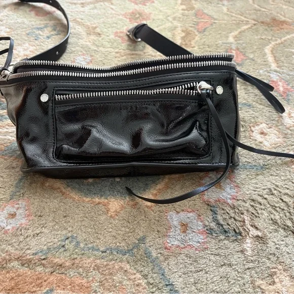 Rag & Bone Black Leather Elliot Fanny Pack - Picture 3 of 4